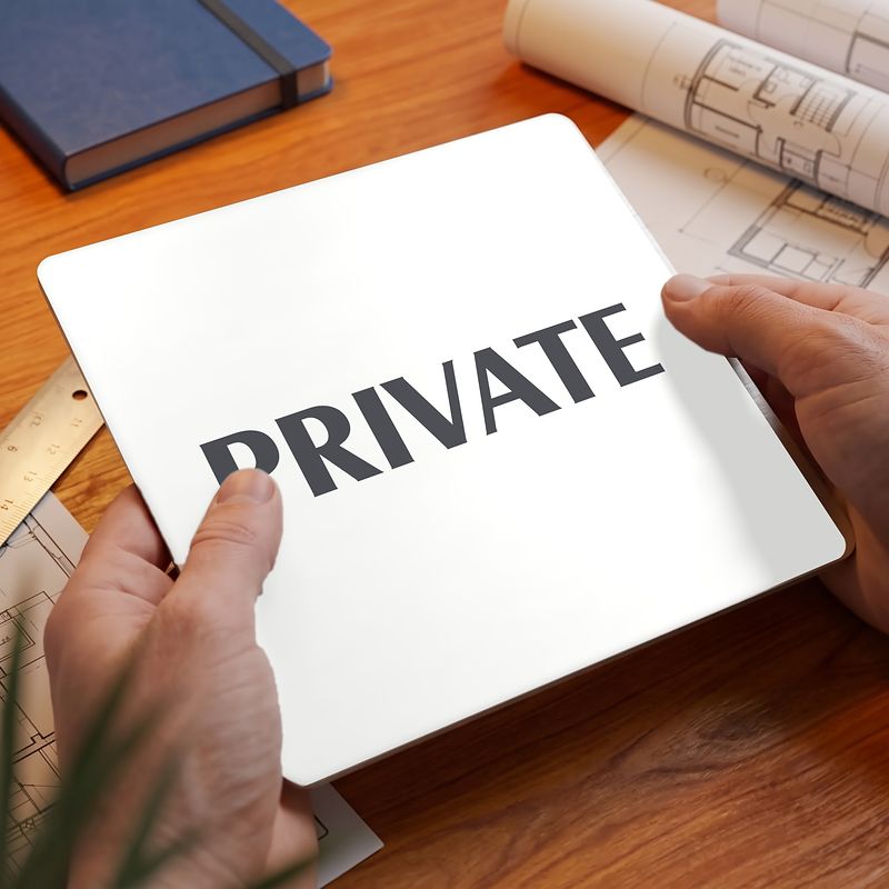 Private, 118x118mm, bílá, Nevada