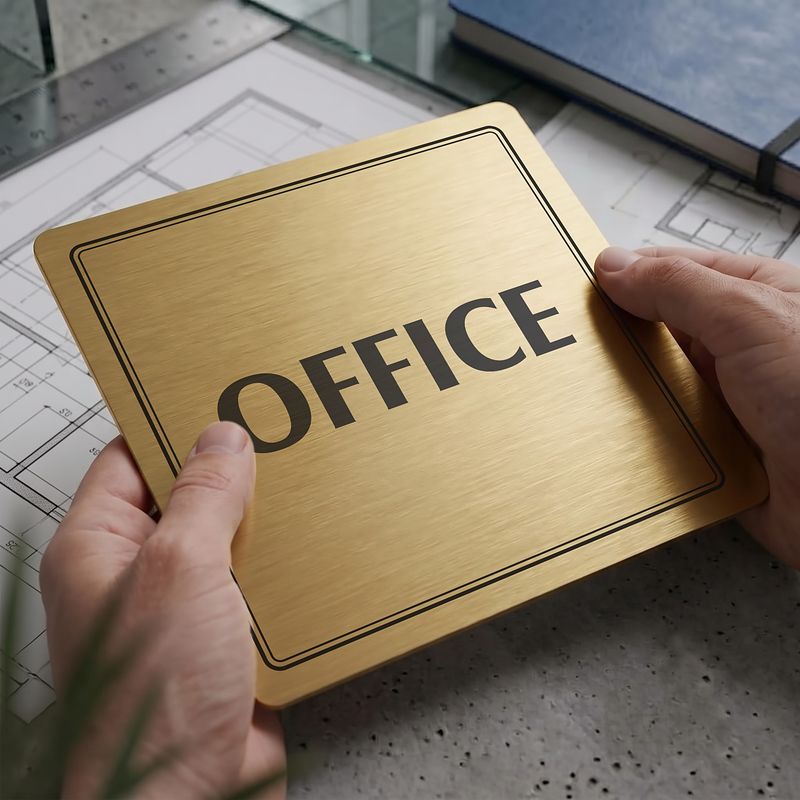 Office, 100x100mm, zlatá, Utah