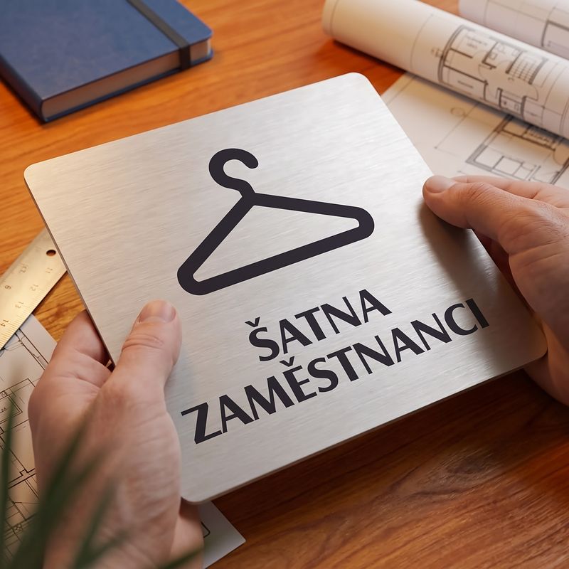 Šatna zaměstnanci, 100x100mm, stříbrná, Nevada