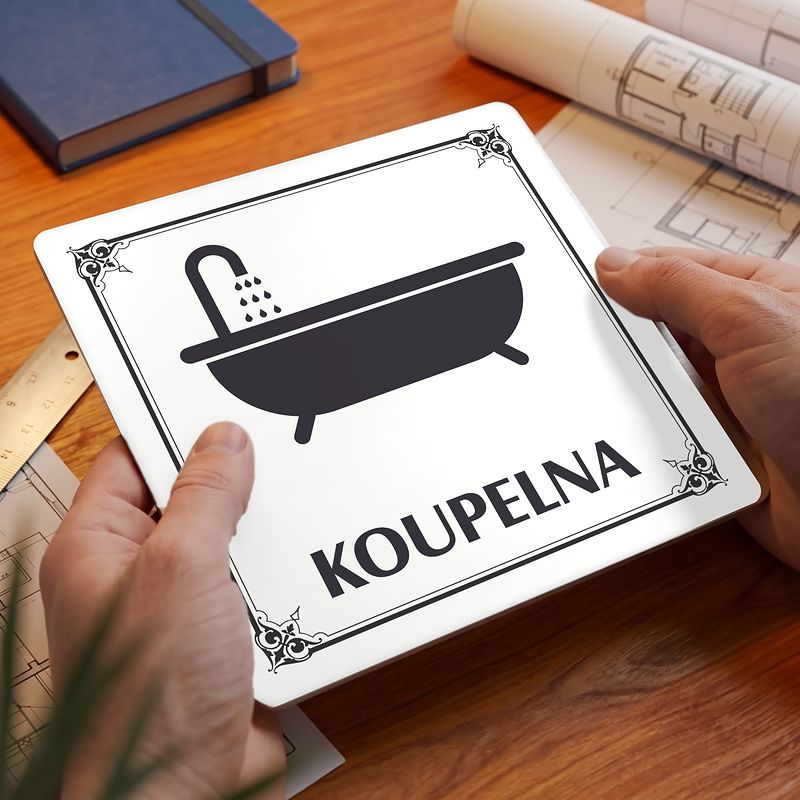 Koupelna, 100x100mm, bílá, Nebraska