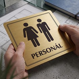 Piktogram WC společné, personál