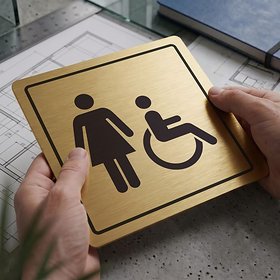 Piktogram WC ženy invalidé