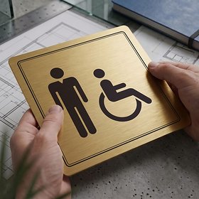 Piktogram WC muži Invalidé