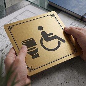 Piktogram WC invalidé s toaletou