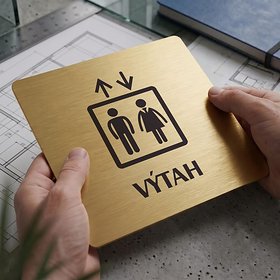 Piktogram Výtah s textem