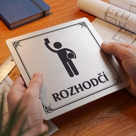 Rozhodčí, 80x80mm, stříbrná, Nebraska