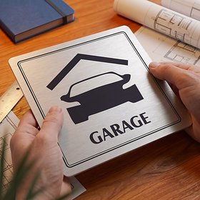 Piktogram Garage s textem