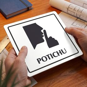 Potichu, 148x148mm, bílá, Arizona