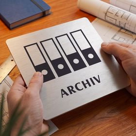 Archiv, 80x80mm, stříbrná, Nevada