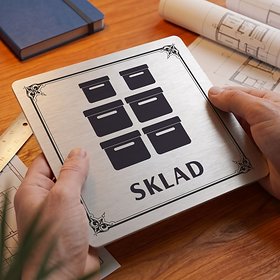 Piktogram Sklad s textem