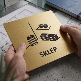 Piktogram Sklep s textem
