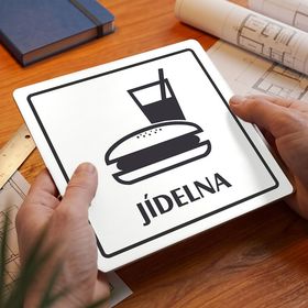 Jídelna, 148x148mm, bílá, Arizona