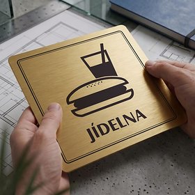 Piktogram Jídelna s textem
