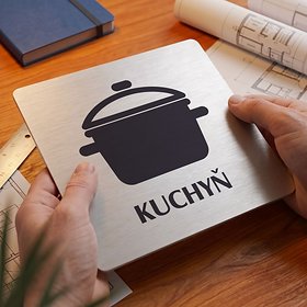 Piktogram Kuchyň s textem