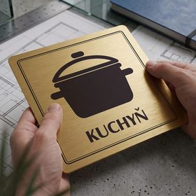 Kuchyň, 80x80mm, zlatá, Utah