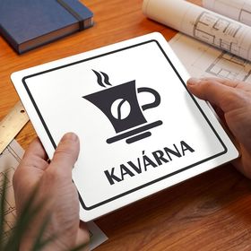 Kavárna, 148x148mm, bílá, Arizona