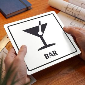 Bar, 148x148mm, bílá, Arizona