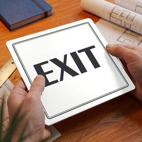 Exit, 100x100mm, bílá, Utah