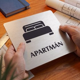 Apartmán, 80x80mm, stříbrná, Nevada