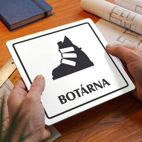Botárna, 148x148mm, bílá, Arizona