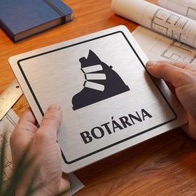 Botárna, 80x80mm, stříbrná, Arizona