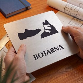 Botárna, 148x148mm, stříbrná, Nevada