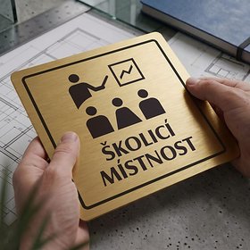 Piktogram Školicí místnost s textem