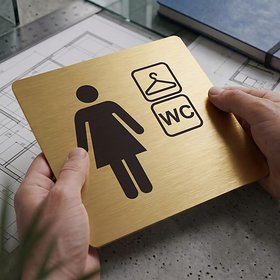 Piktogram Šatna ženy, wc