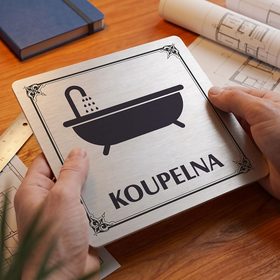 Koupelna, 118x118mm, stříbrná, Nebraska