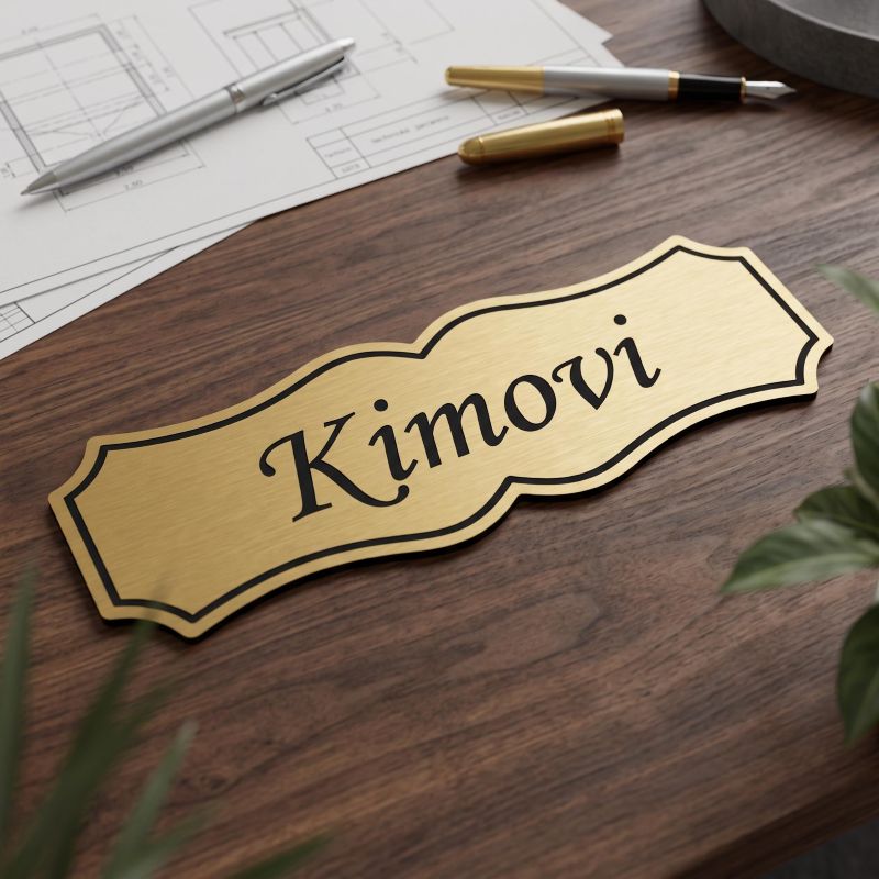 Jmenovka na dveře, 100x32mm, typ 3