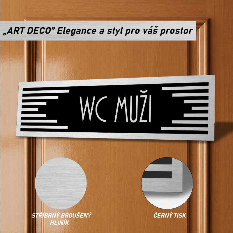 Cedulka na dveře - WC muži