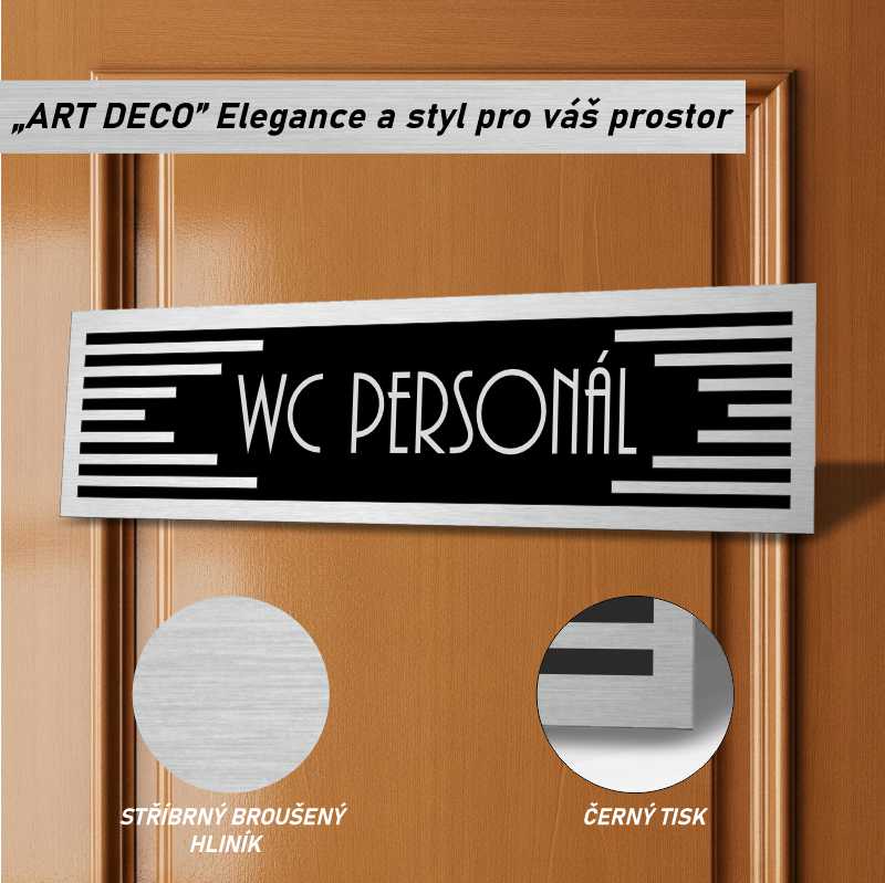 Cedulka na dveře - WC personál