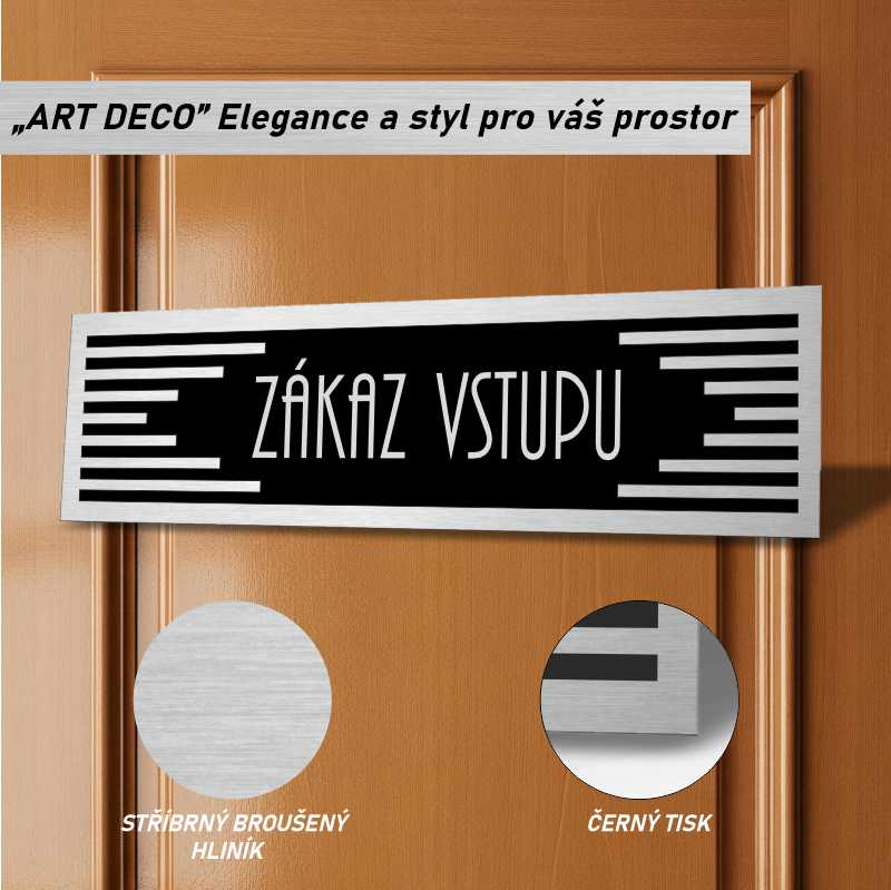 Cedulka na dveře - Zákaz vstupu