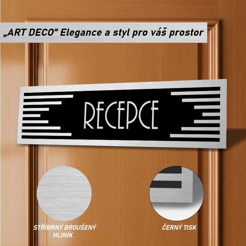 Cedulka na dveře - Recepce