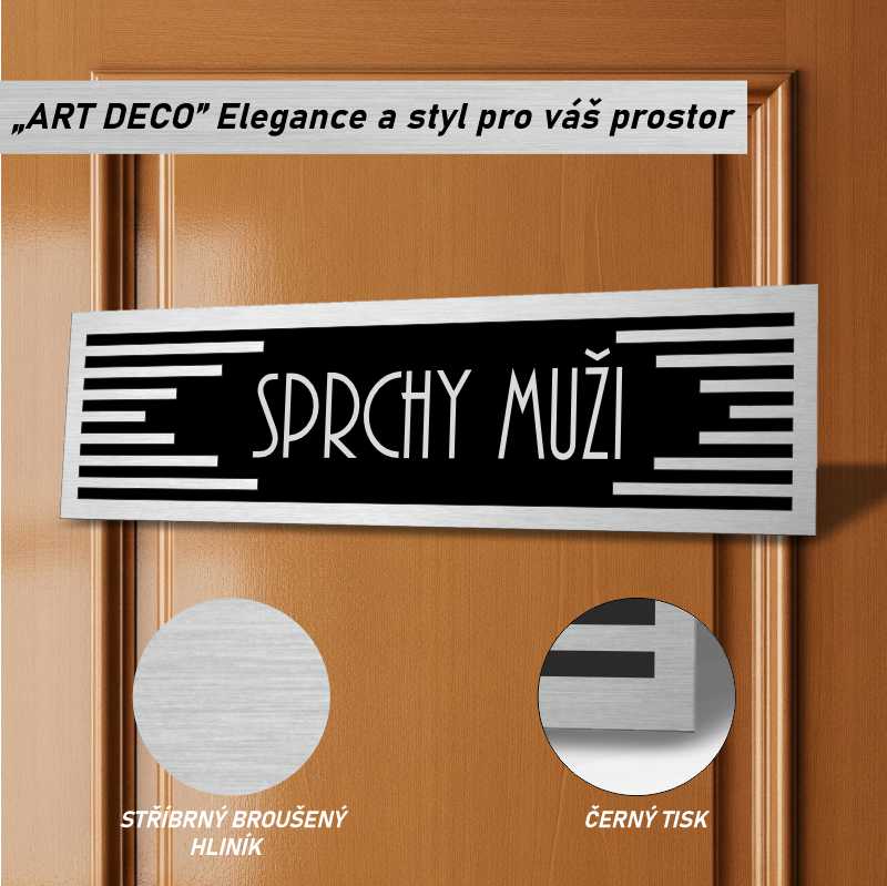 Cedulka na dveře - Sprchy muži