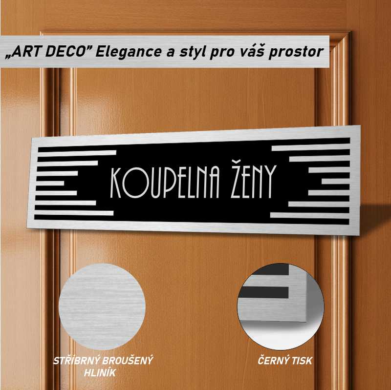 Cedulka na dveře - Koupelna ženy