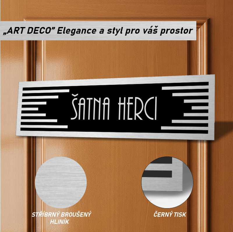 Cedulka na dveře - Šatna herci