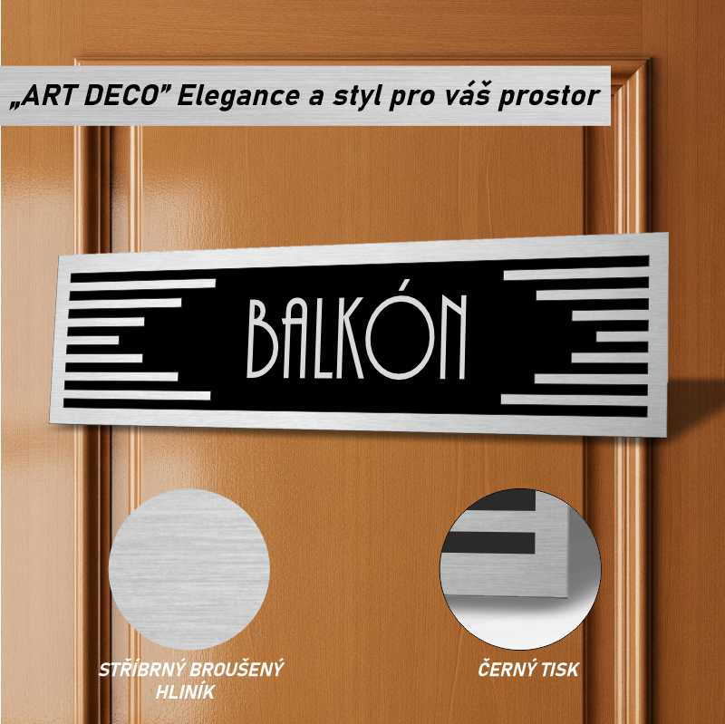 Cedulka na dveře - Balkón