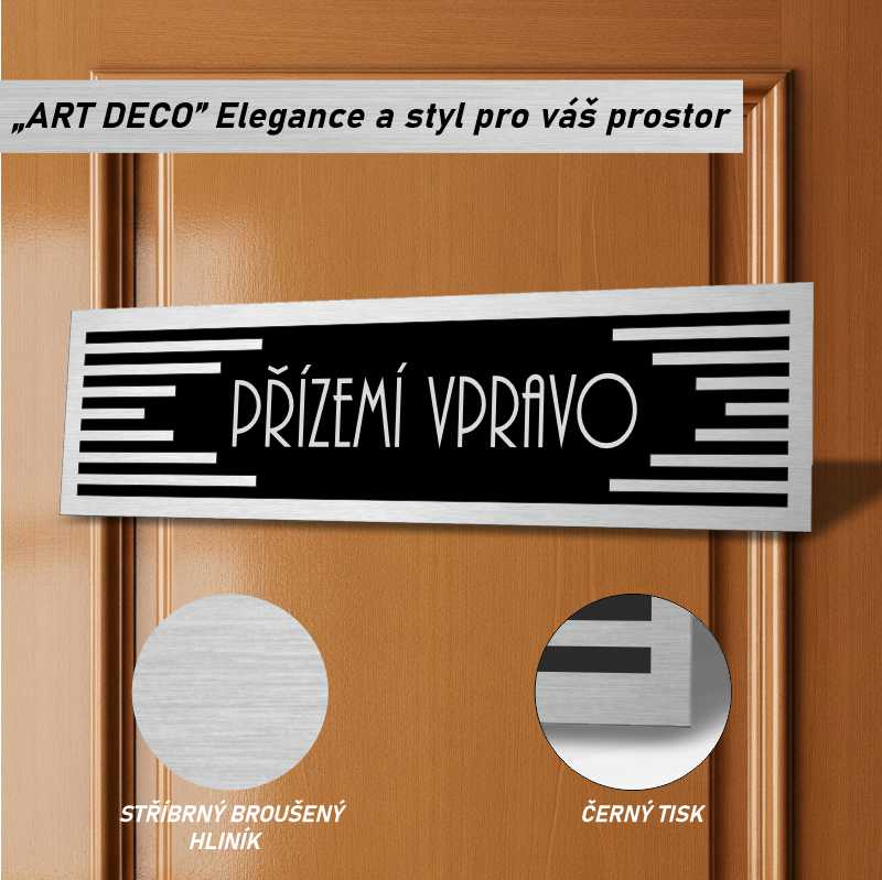 Cedulka na dveře - Přízemí vpravo