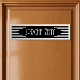 Cedulka na dveře - Sprcha ženy