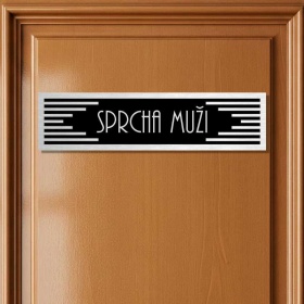 Cedulka na dveře - Sprcha muži