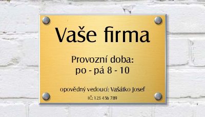 Firemní cedule